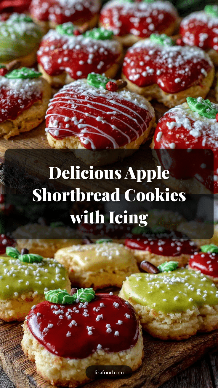apple shaped shortbread cookies recipe