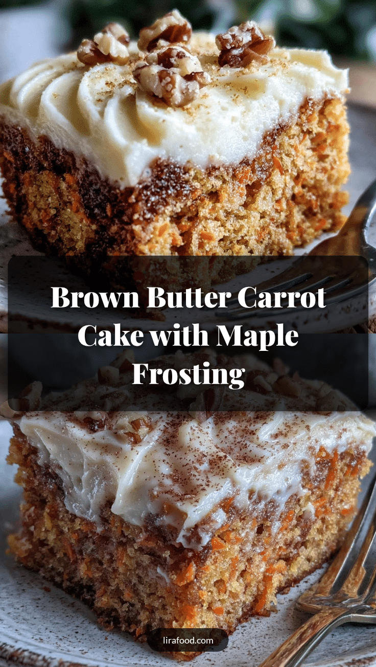 brown butter carrot sheet cake recipe