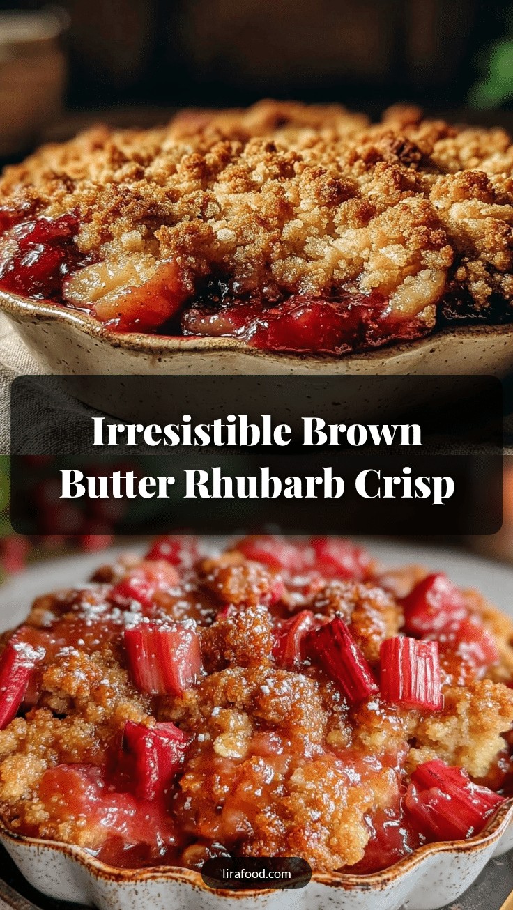 brown butter rhubarb crisp recipe
