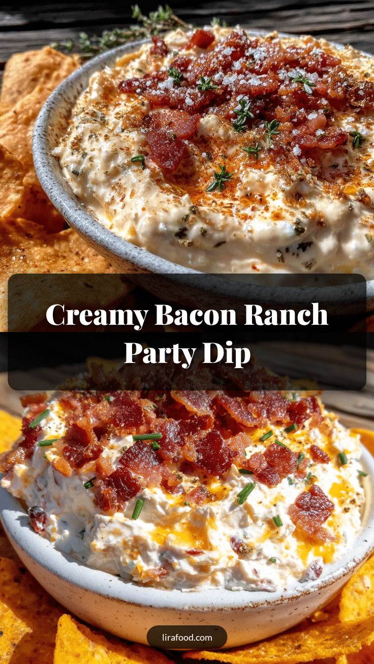 creamy bacon ranch party dip recipe