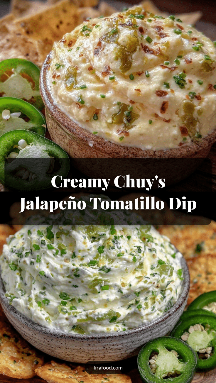 Creamy Chuy’s Copycat Jalapeño Tomatillo Dip recipe