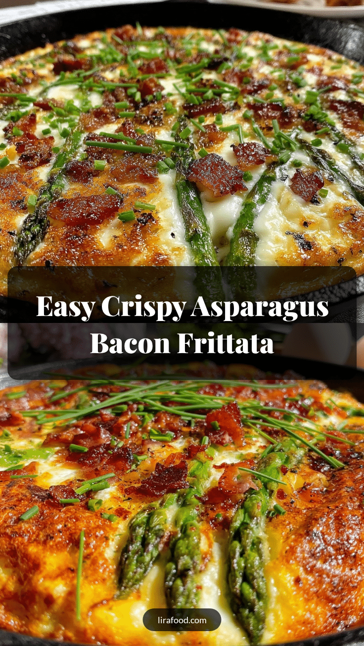 crispy asparagus and bacon frittata recipe