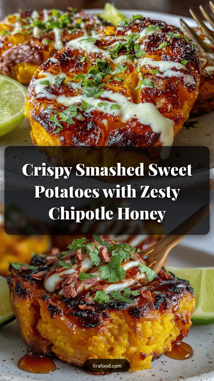 crispy smashed sweet potatoes recipe