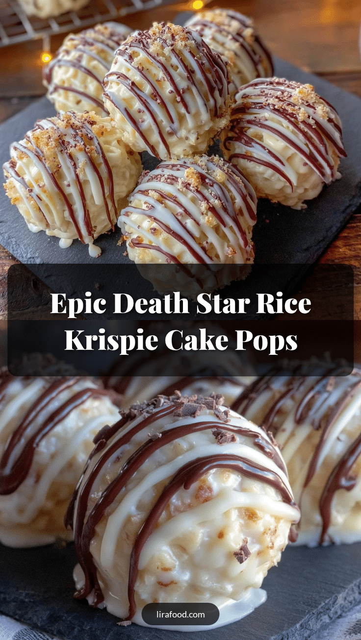 Epic Death Star Rice Krispie Treat Cake Pops recipe