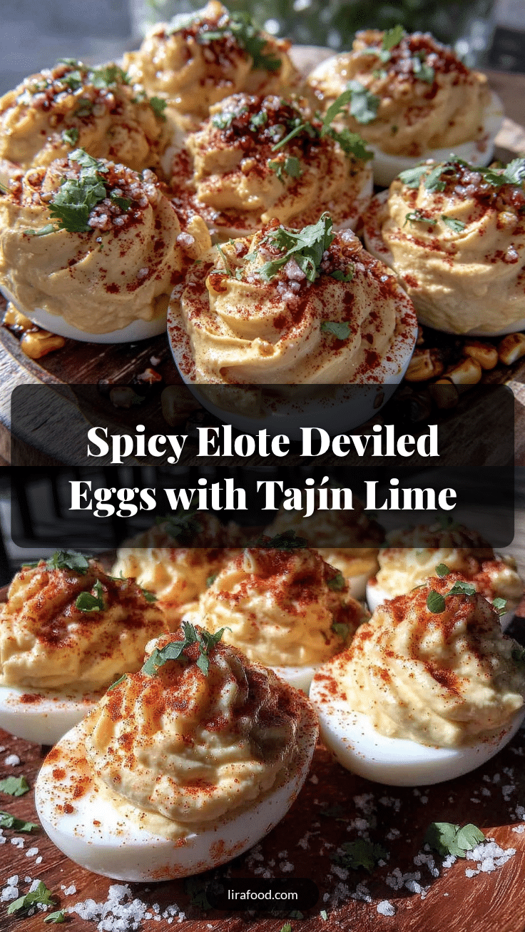 Flavorful Elote Deviled Eggs recipe