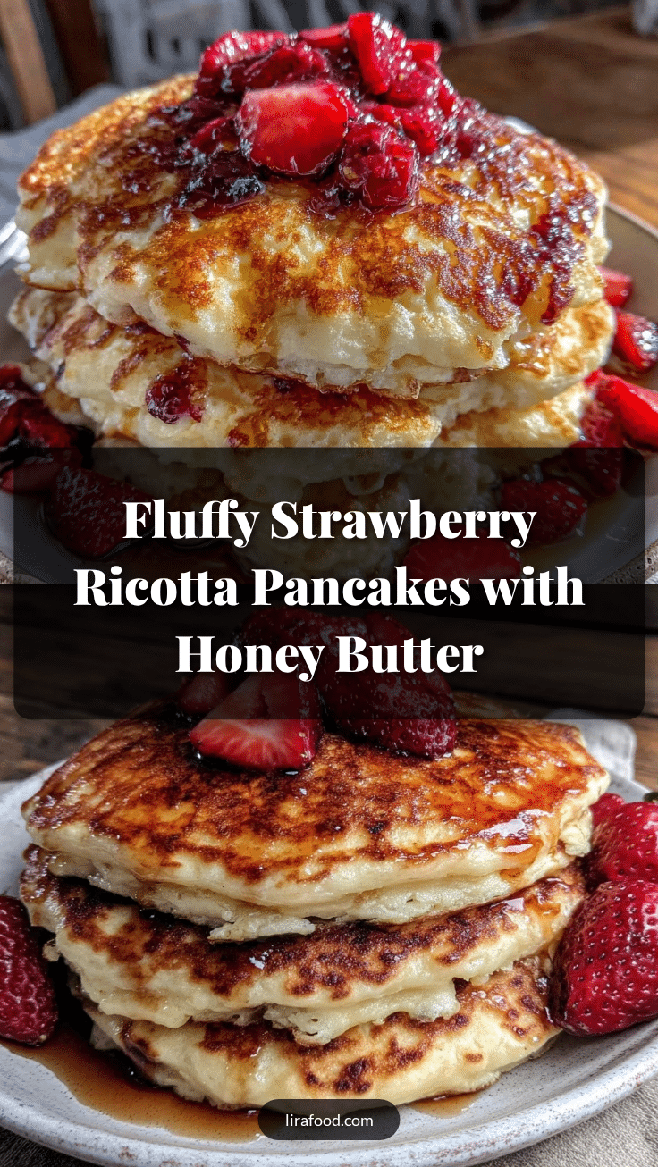 fluffy strawberry ricotta pancakes recipe