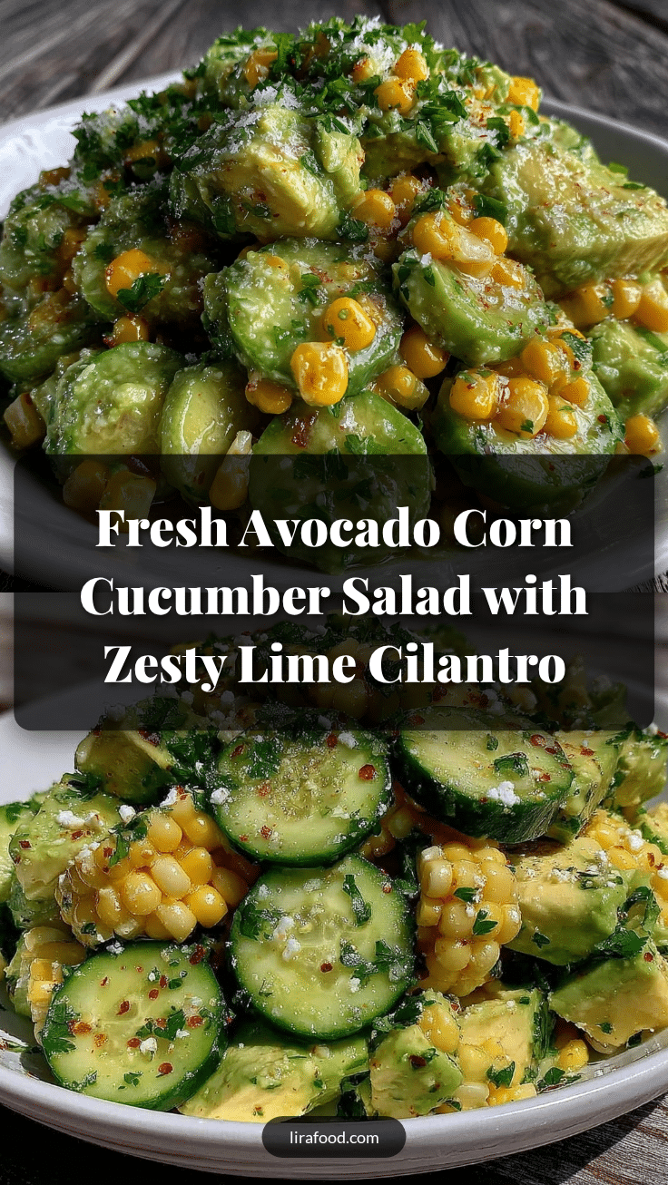 fresh avocado corn cucumber salad recipe