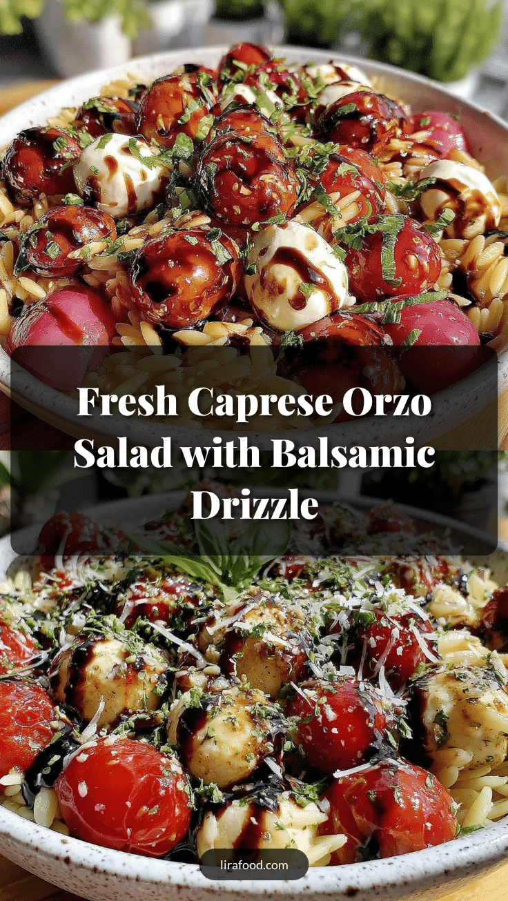 Fresh Caprese Orzo Salad recipe