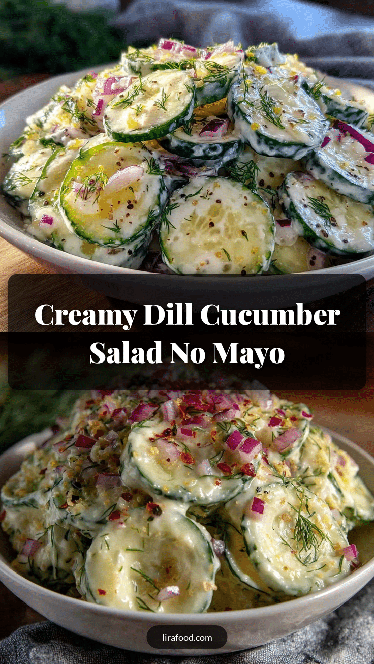 fresh creamy cucumber salad recipe