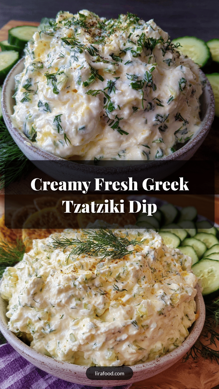 fresh greek tzatziki dip recipe