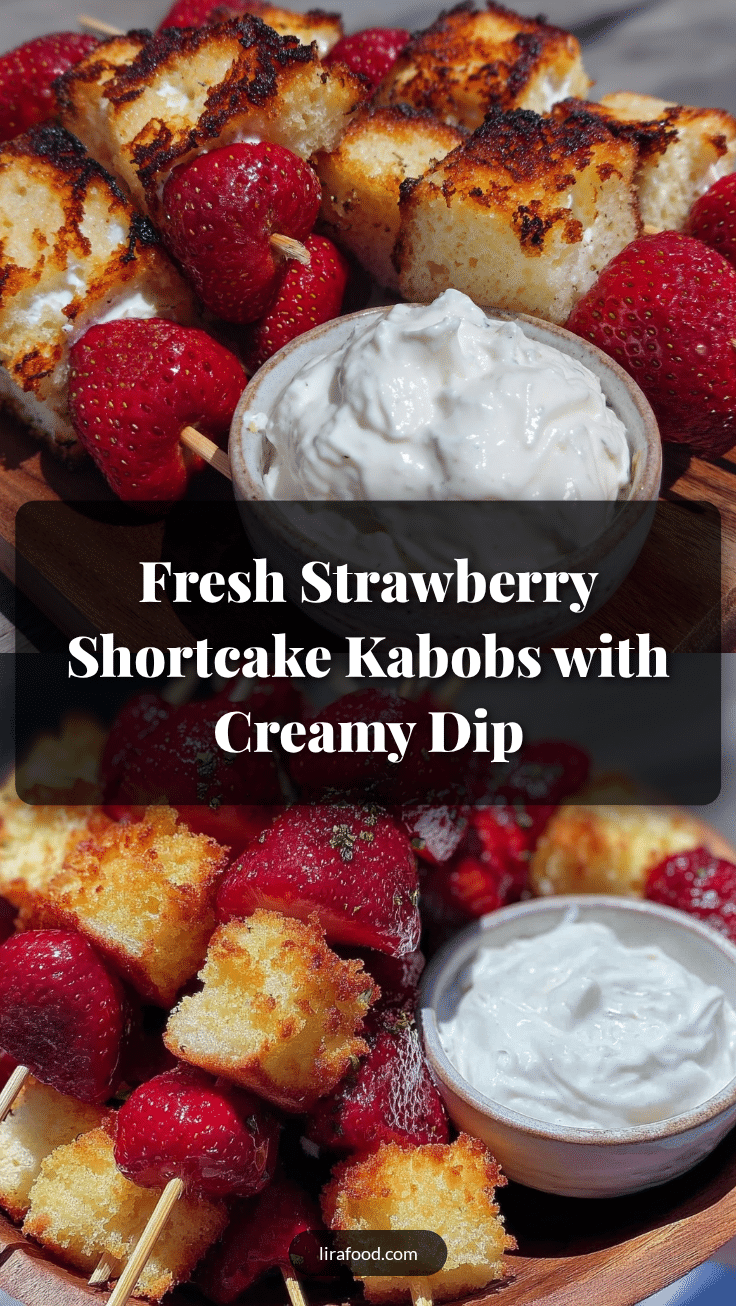 Fresh Strawberry Shortcake Kabobs recipe