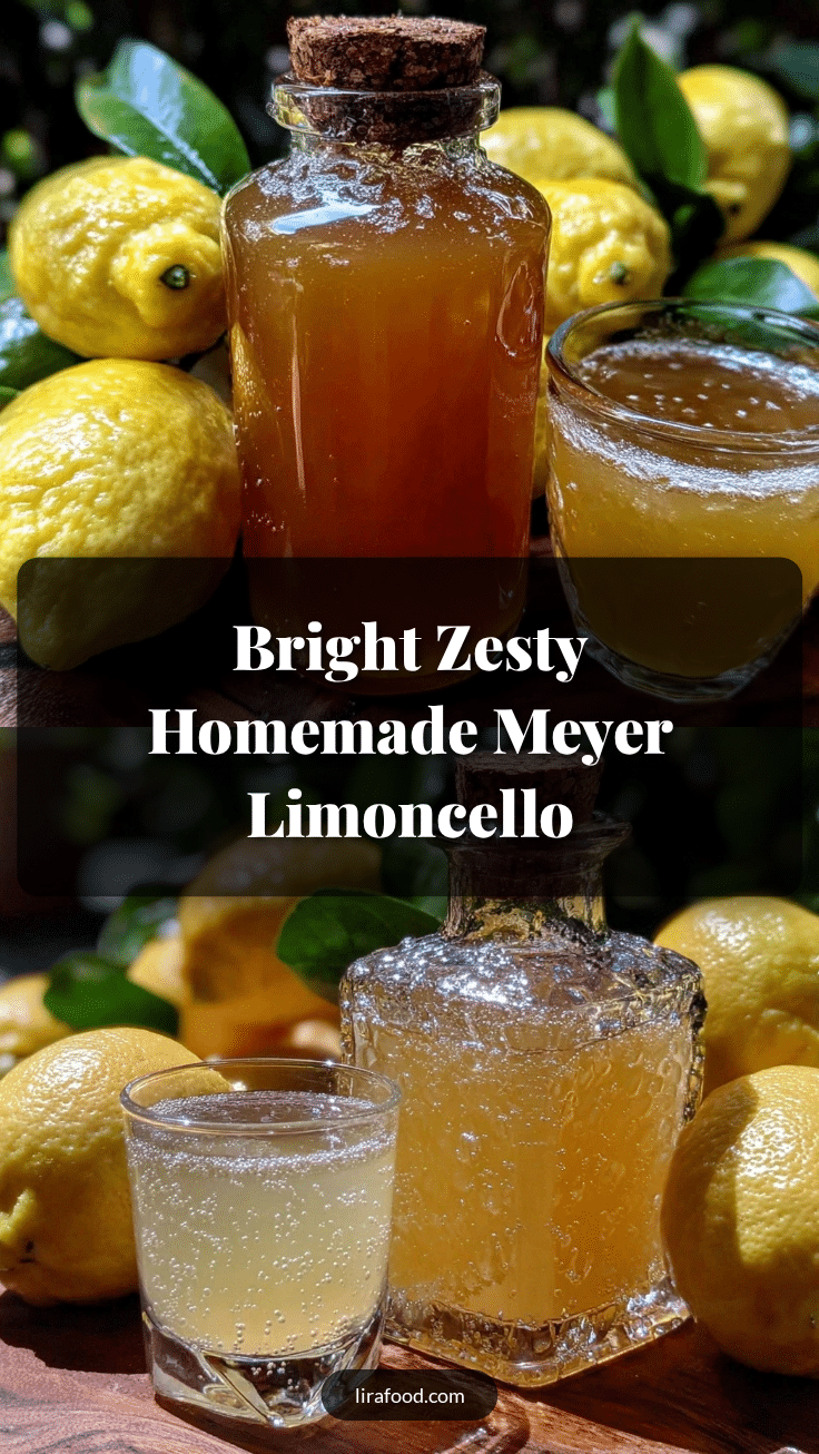 homemade perfect Meyer lemon limoncello recipe recipe