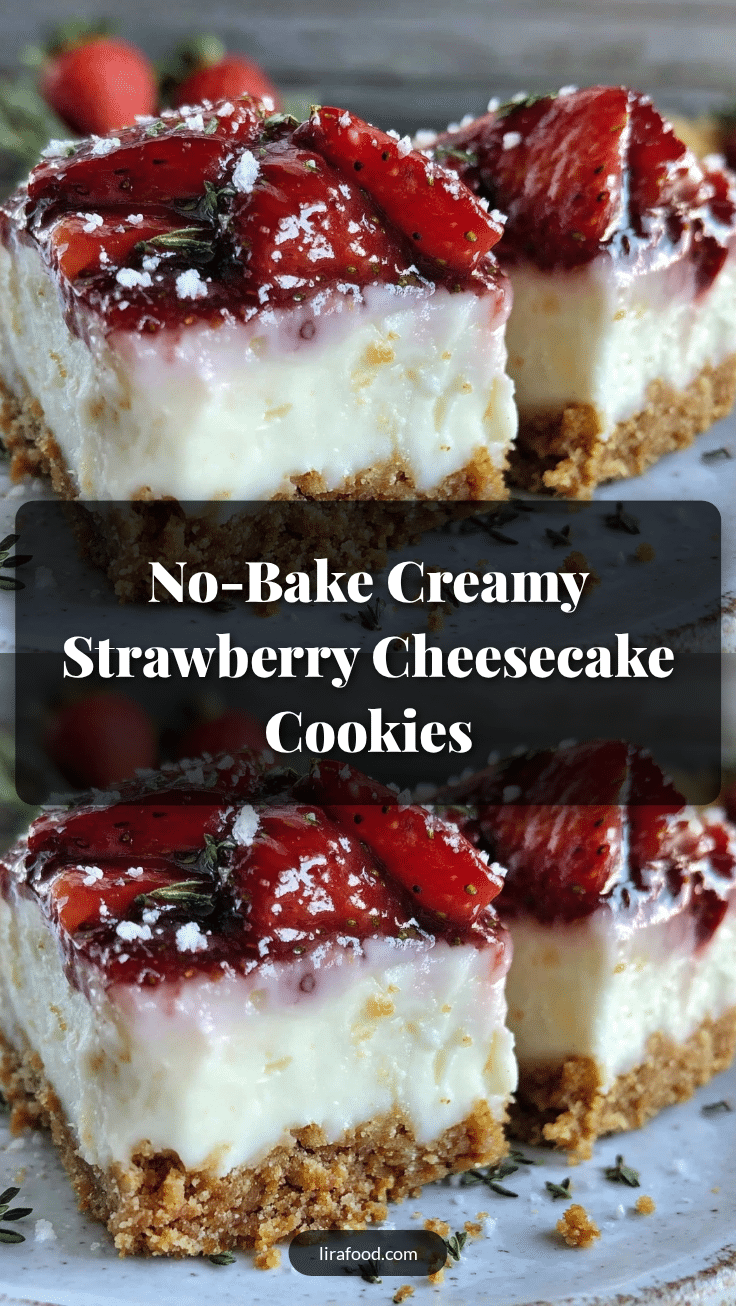 no-bake strawberry cheesecake cookies recipe