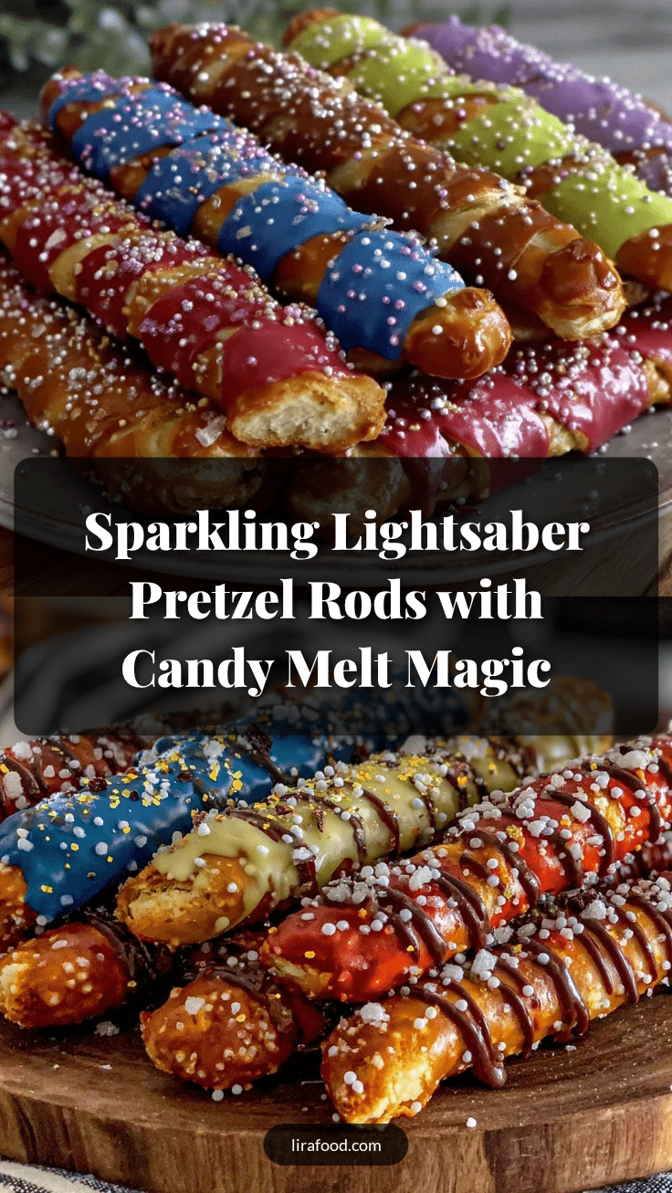 sparkling lightsaber pretzel rods recipe