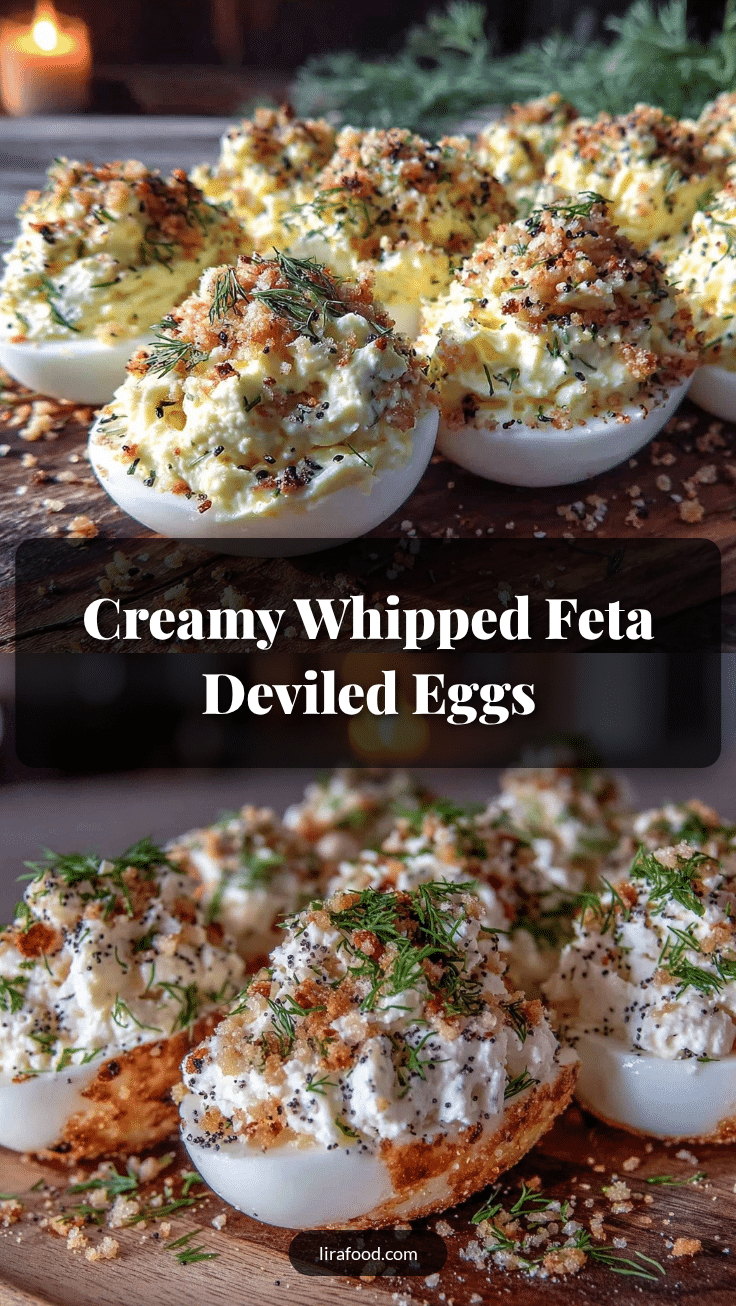whipped feta deviled eggs recipe