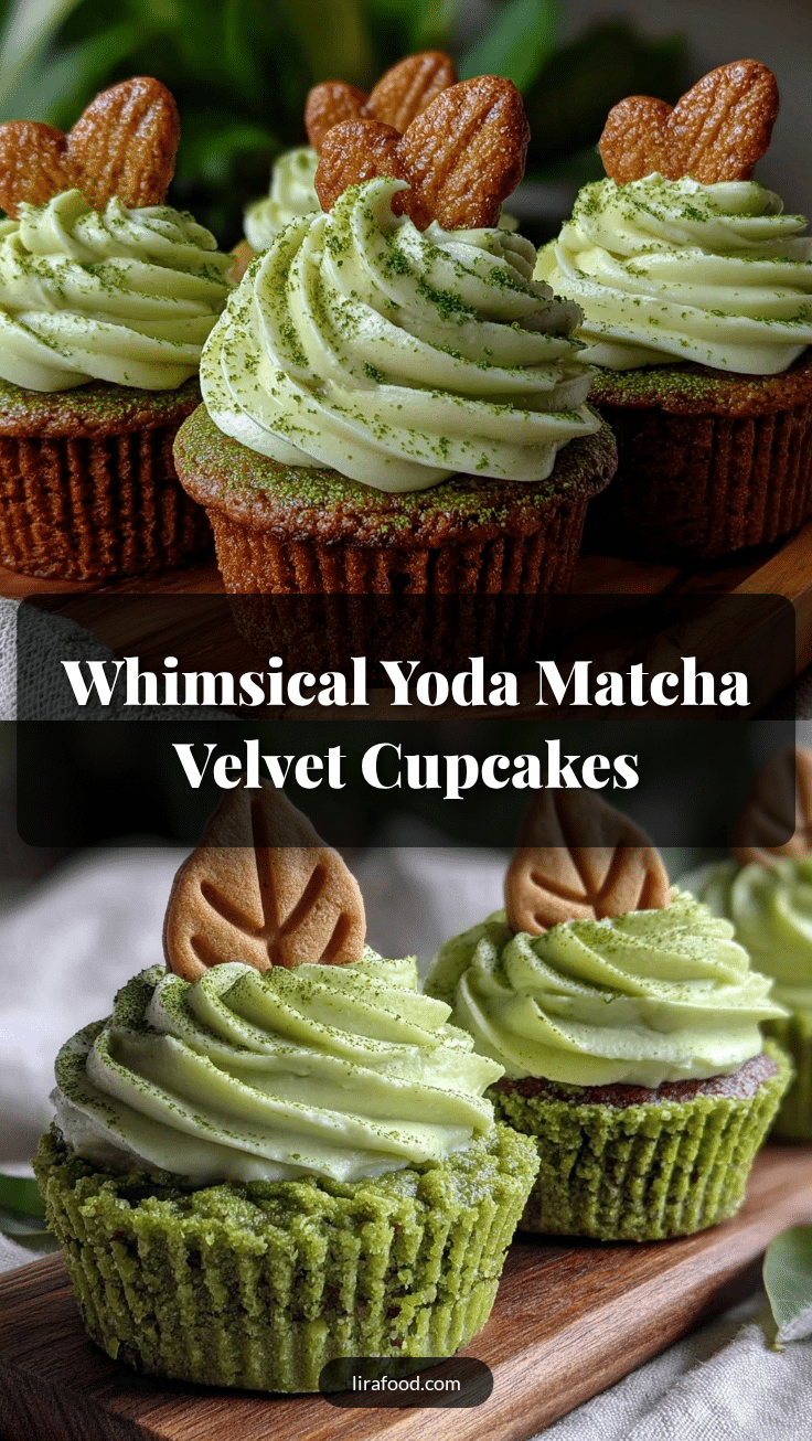 yoda matcha green velvet cupcakes recipe