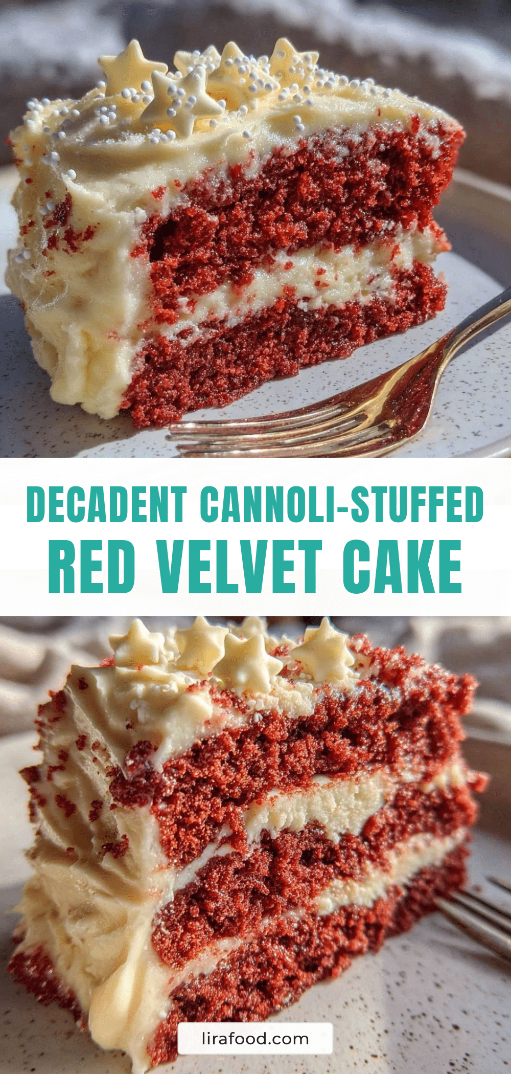 cannoli-stuffed red velvet cake recipe