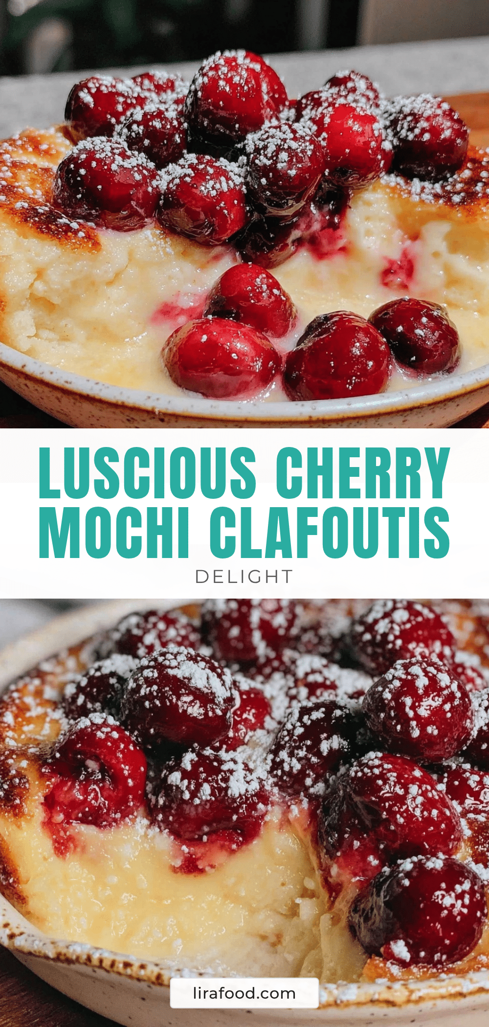 cherry mochi clafoutis recipe