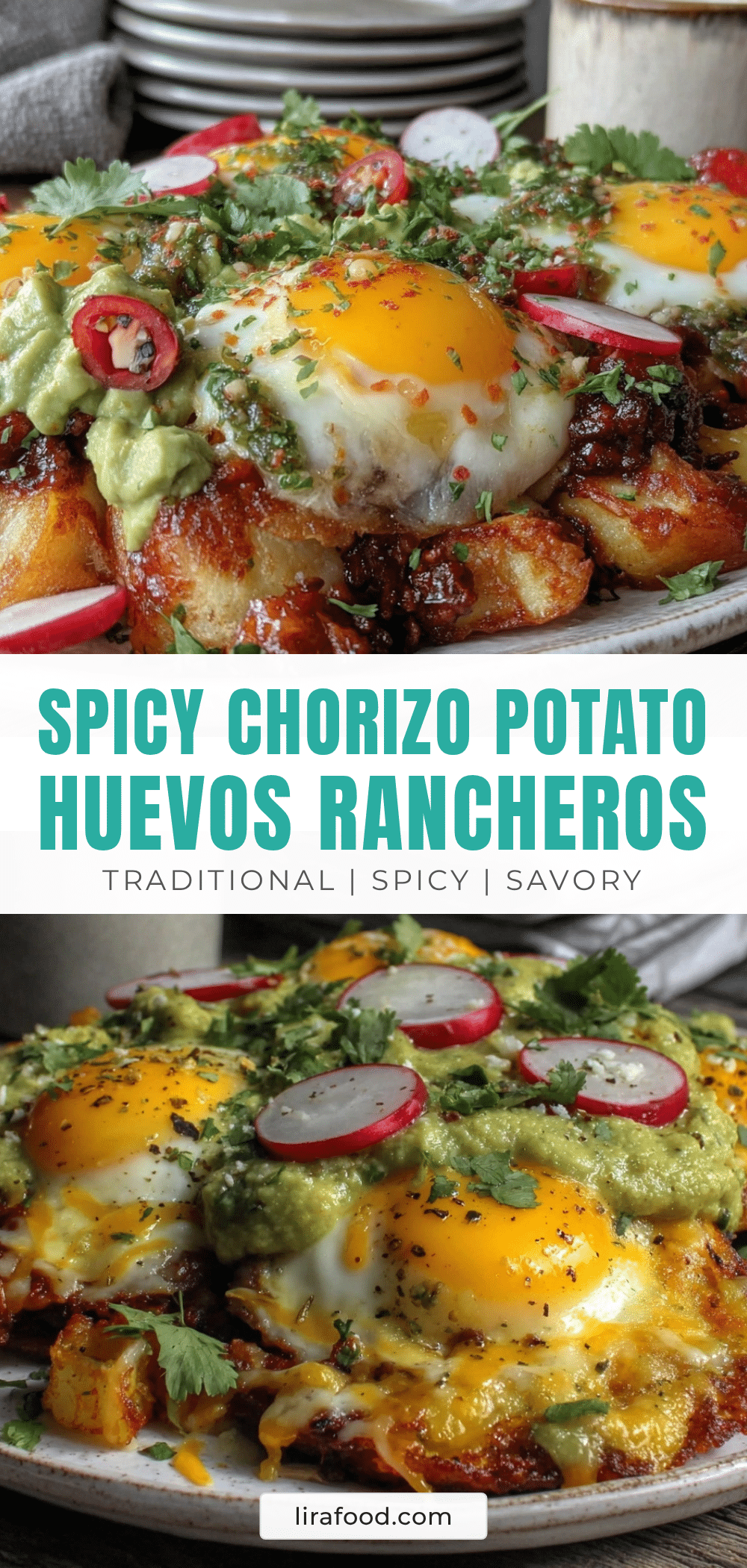 chorizo and potato huevos rancheros recipe
