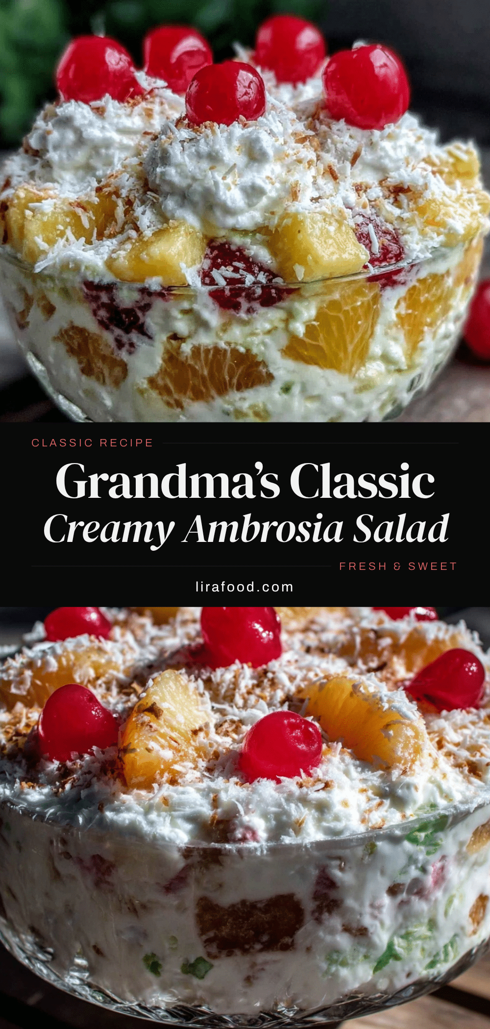 classic homemade ambrosia salad recipe