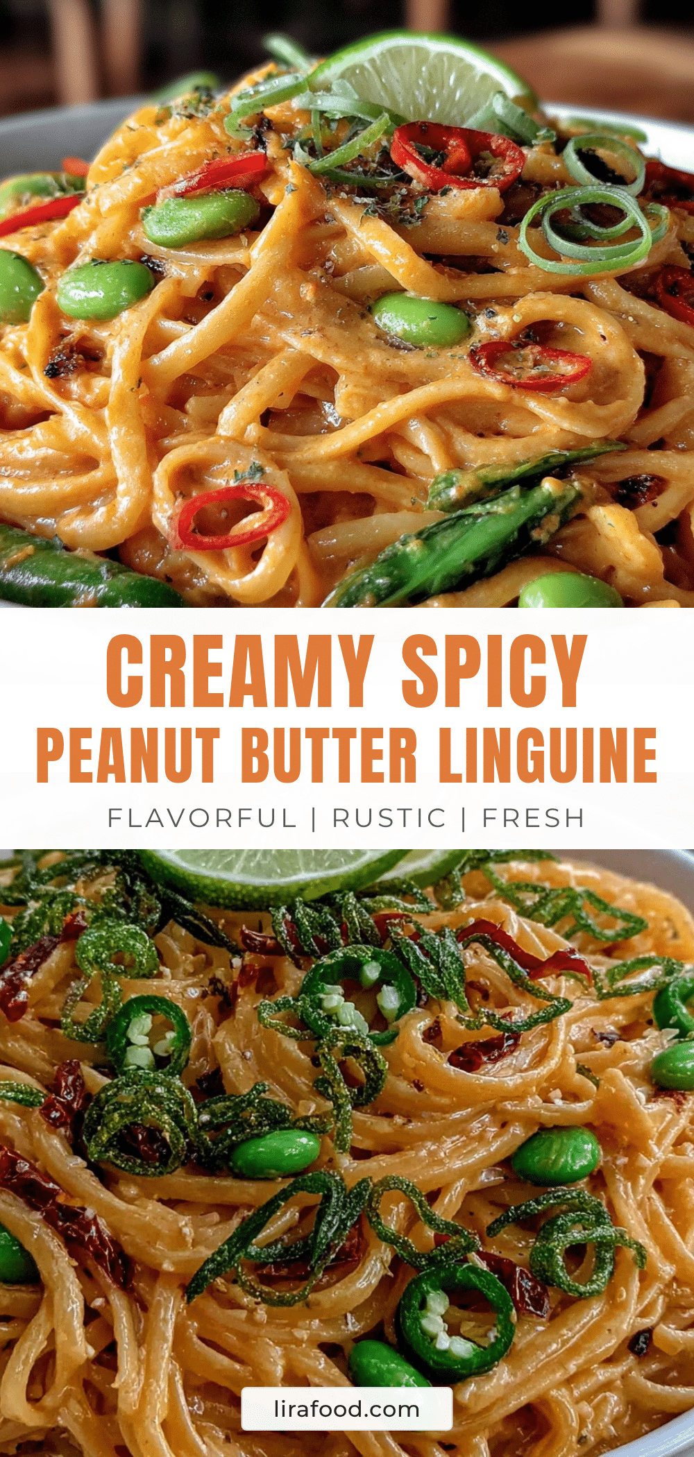 creamy spicy peanut butter linguine recipe
