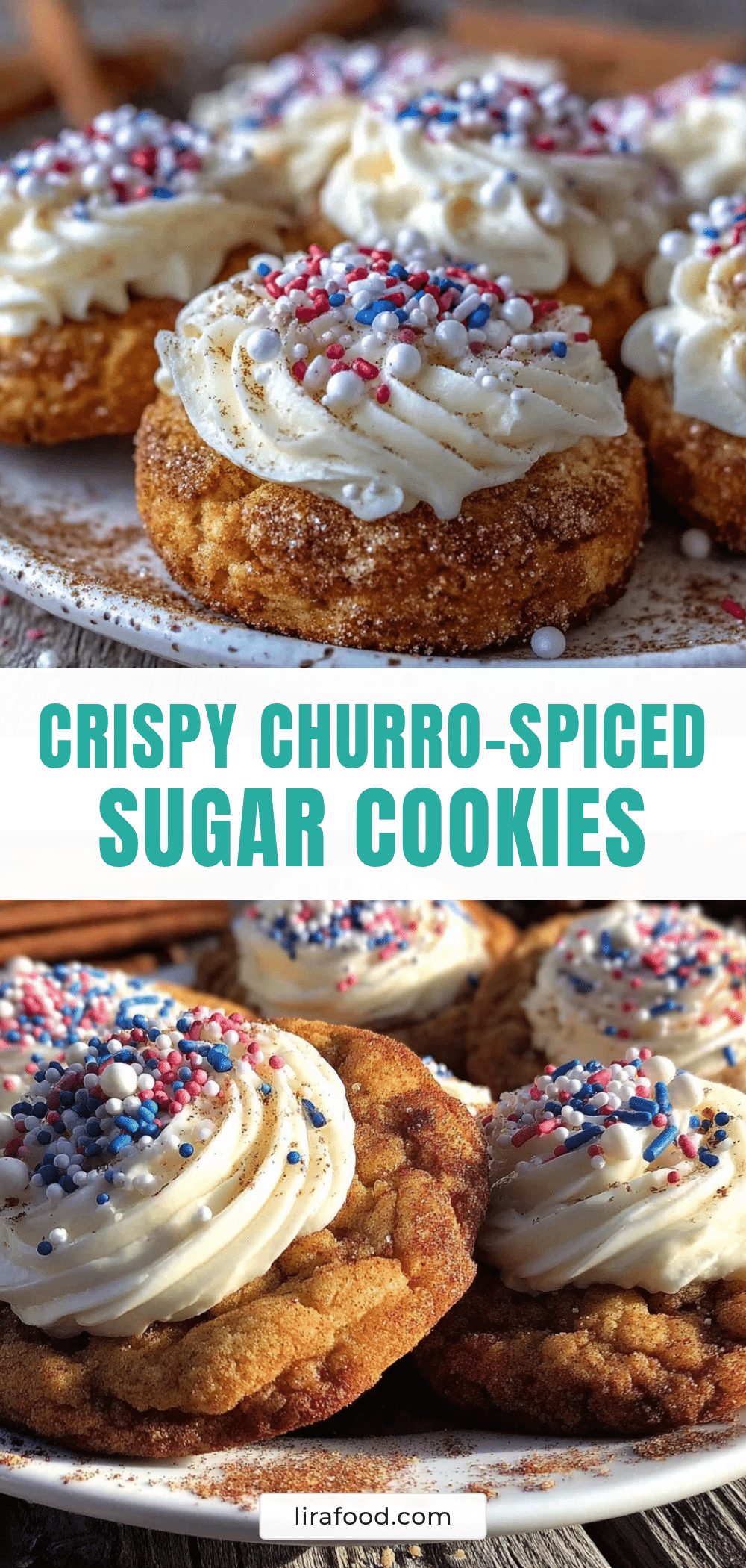 crispy churro-spiced sugar cookies recipe