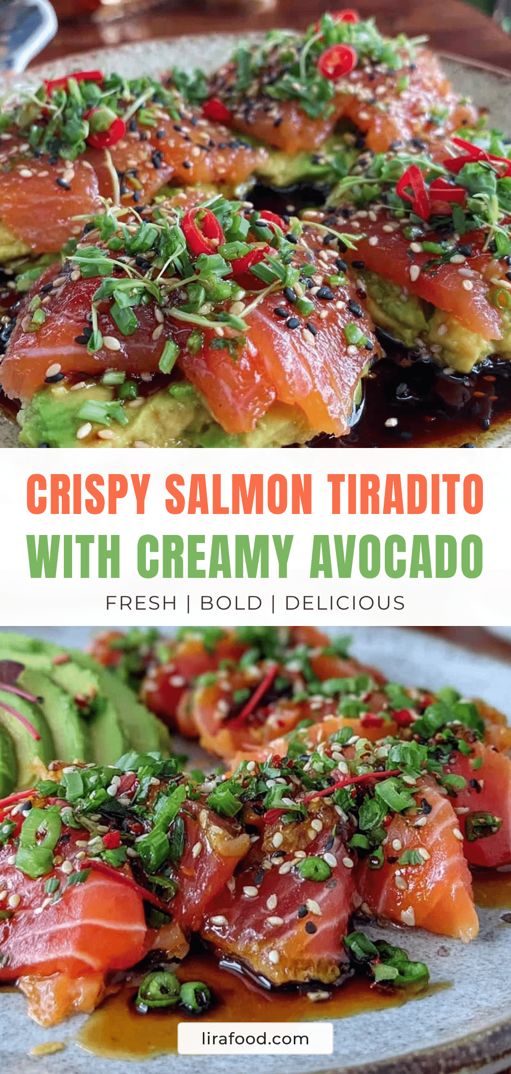 crispy salmon tiradito recipe