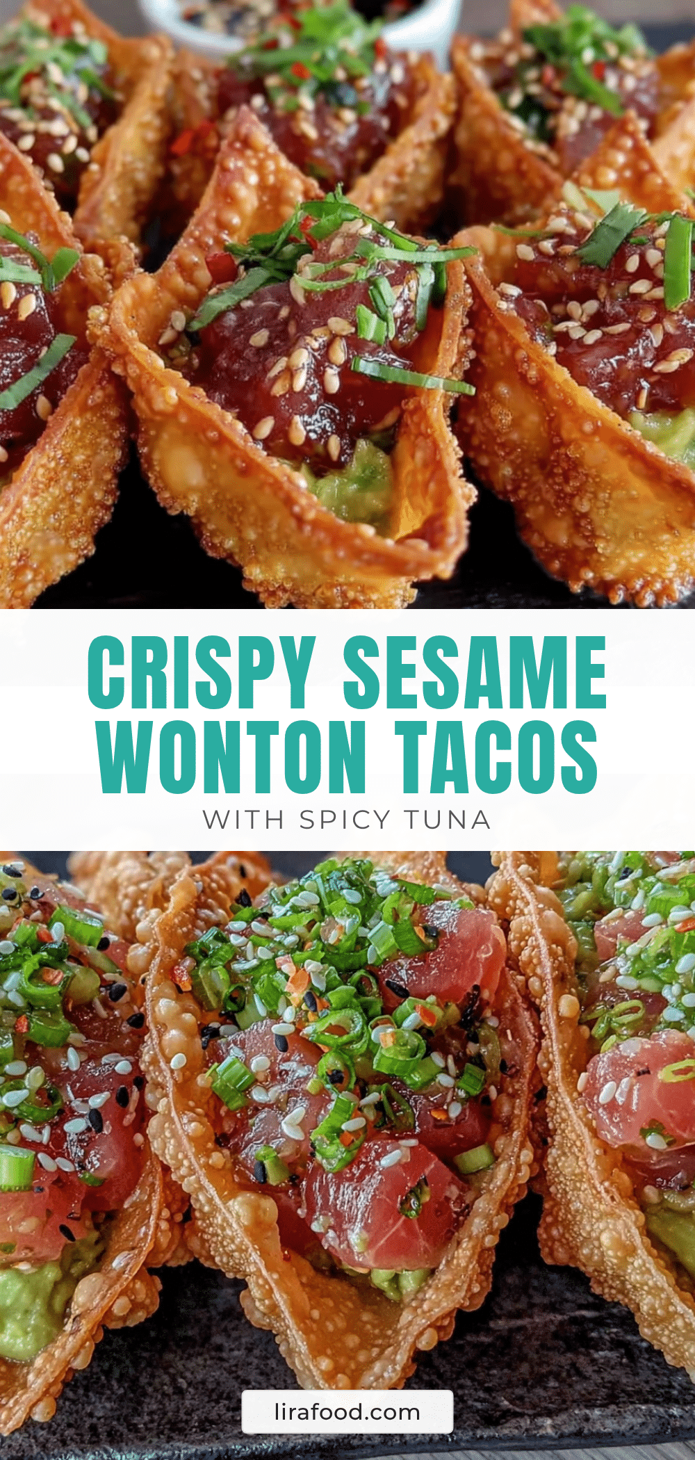 crispy sesame wonton tacos recipe