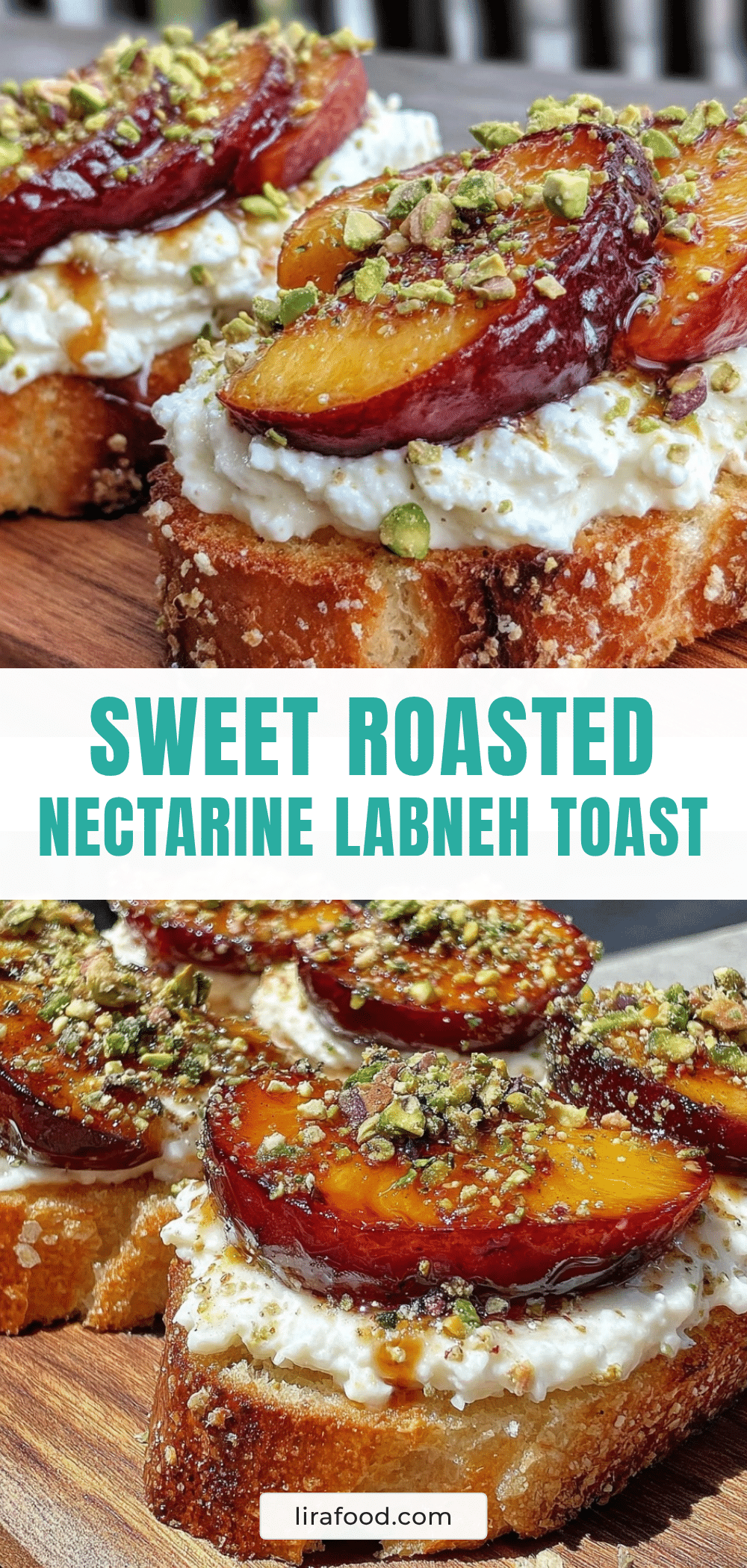 fresh roasted nectarine toast recipe