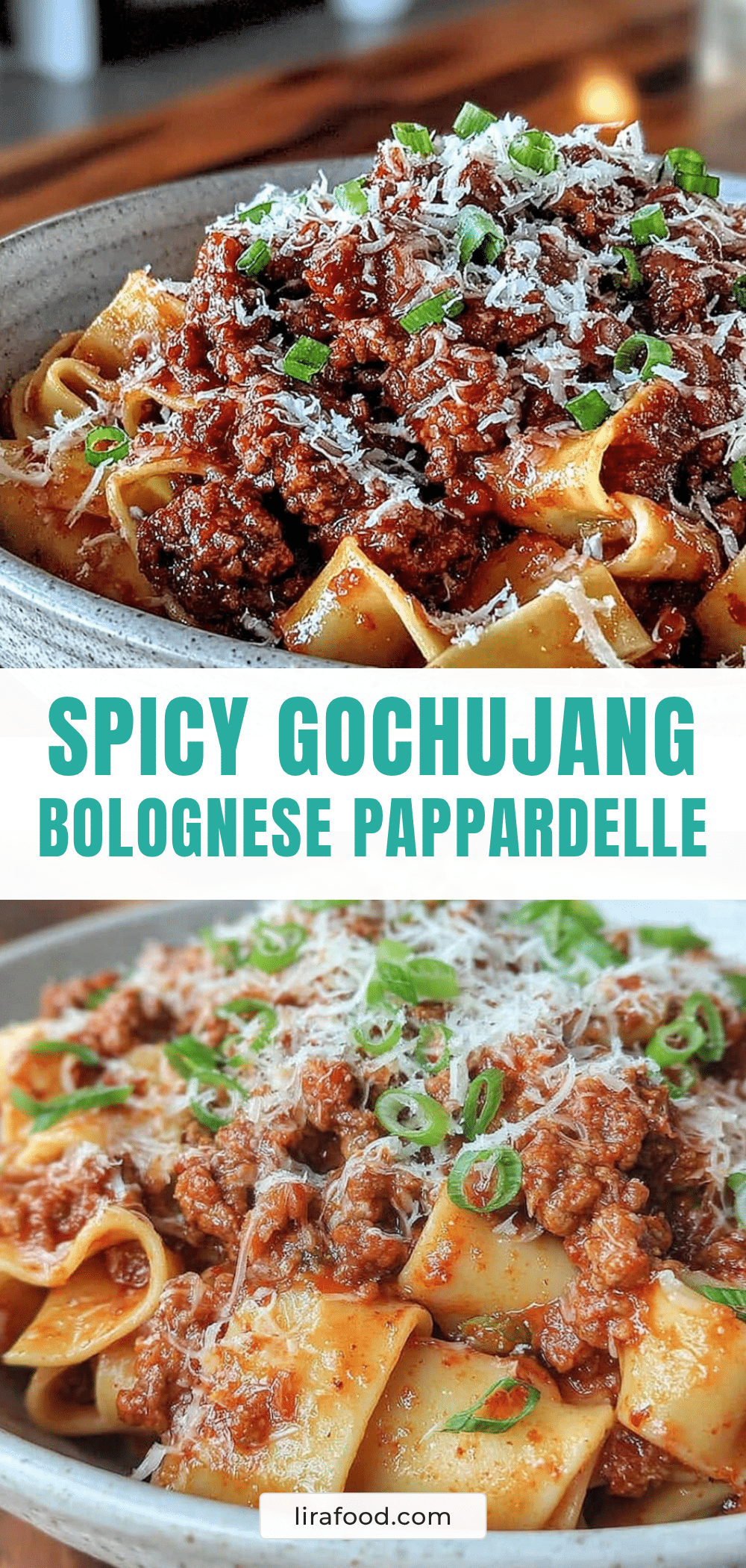 gochujang bolognese recipe