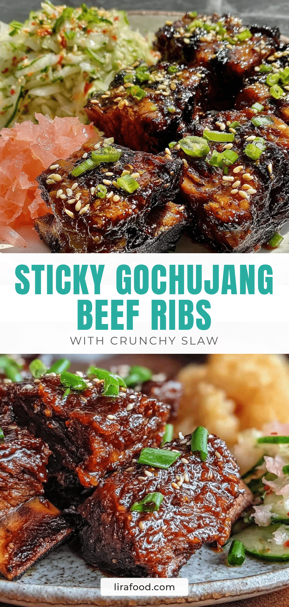 gochujang-glazed beef short ribs recipe