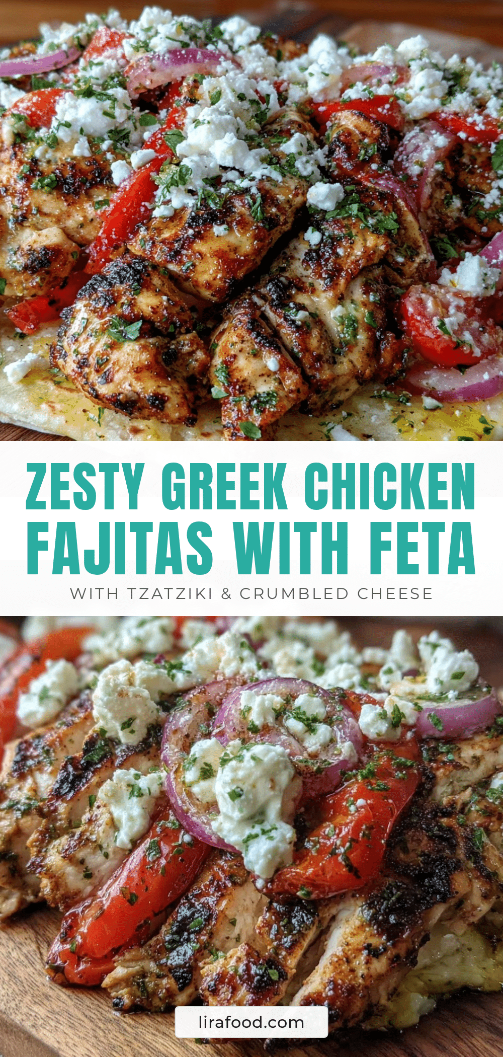 Greek-style chicken fajitas recipe