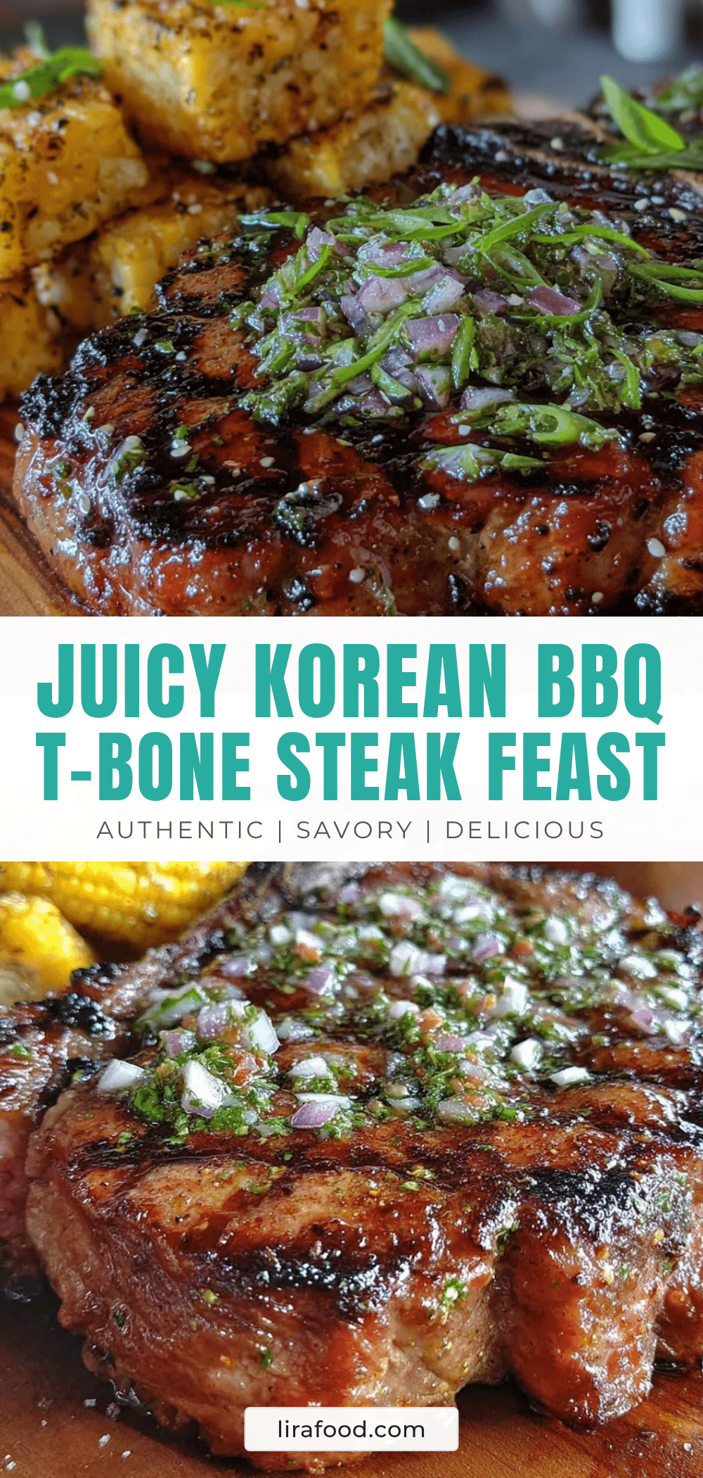 Korean BBQ-Marinated T-Bone Steak recipe