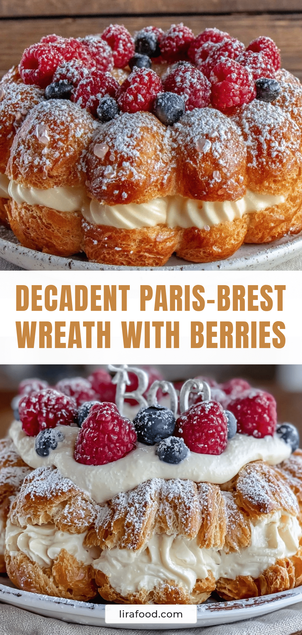 Paris-Brest cream puff wreath recipe recipe