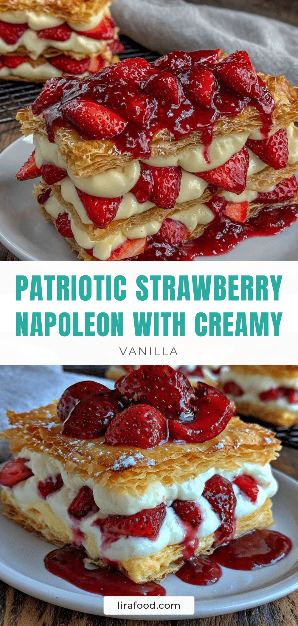patriotic strawberry napoleon recipe