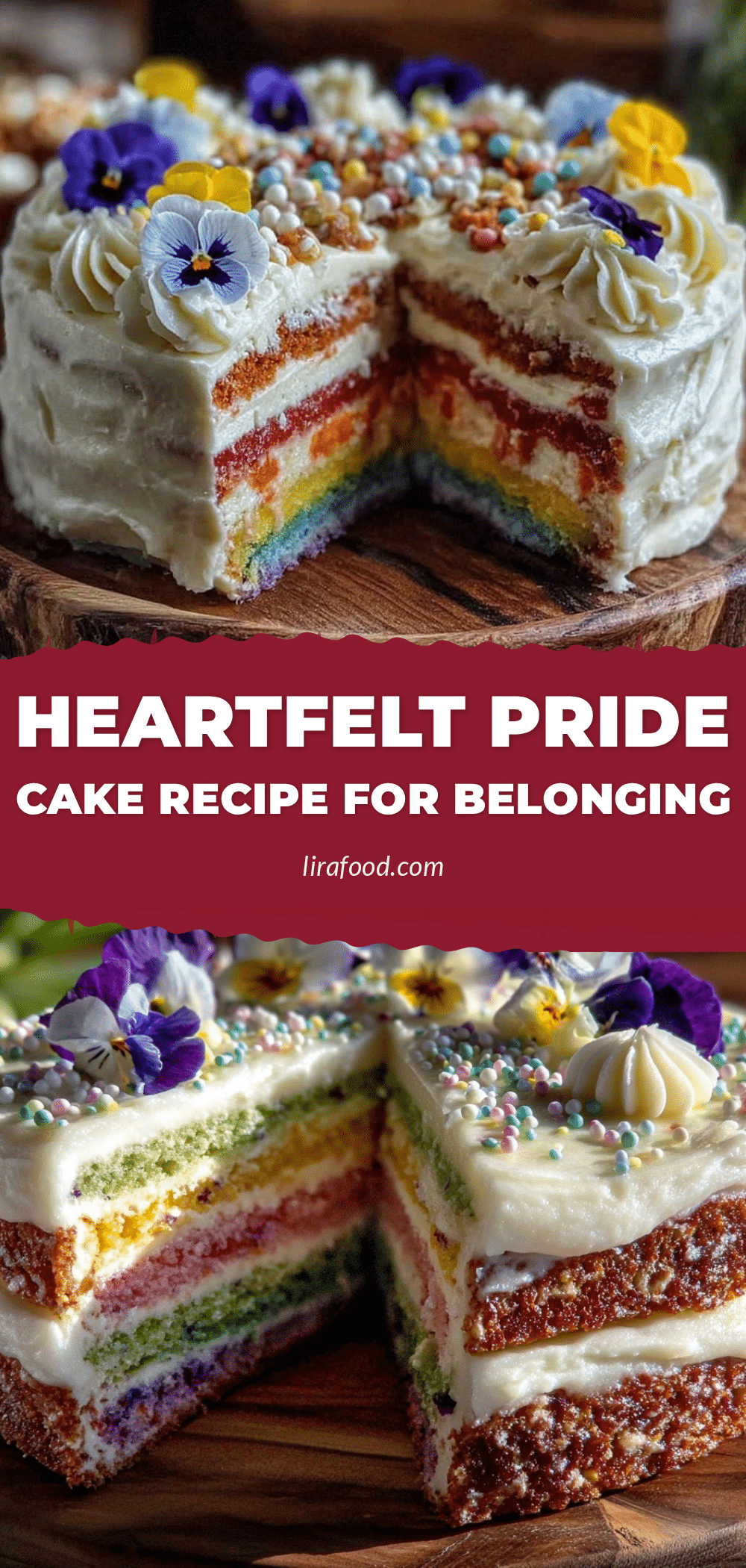 Perfect Pride Rainbow Layer Cake recipe