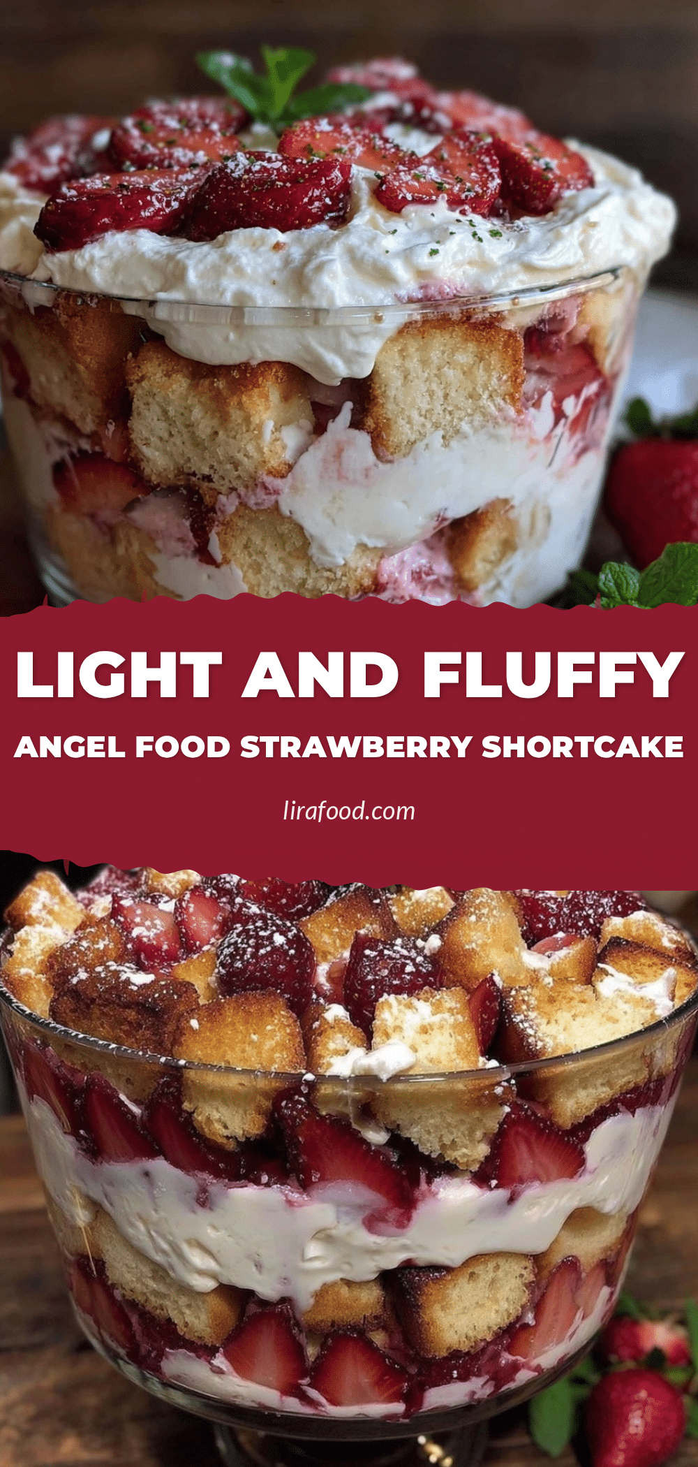 angel food strawberry shortcake trifle recipe
