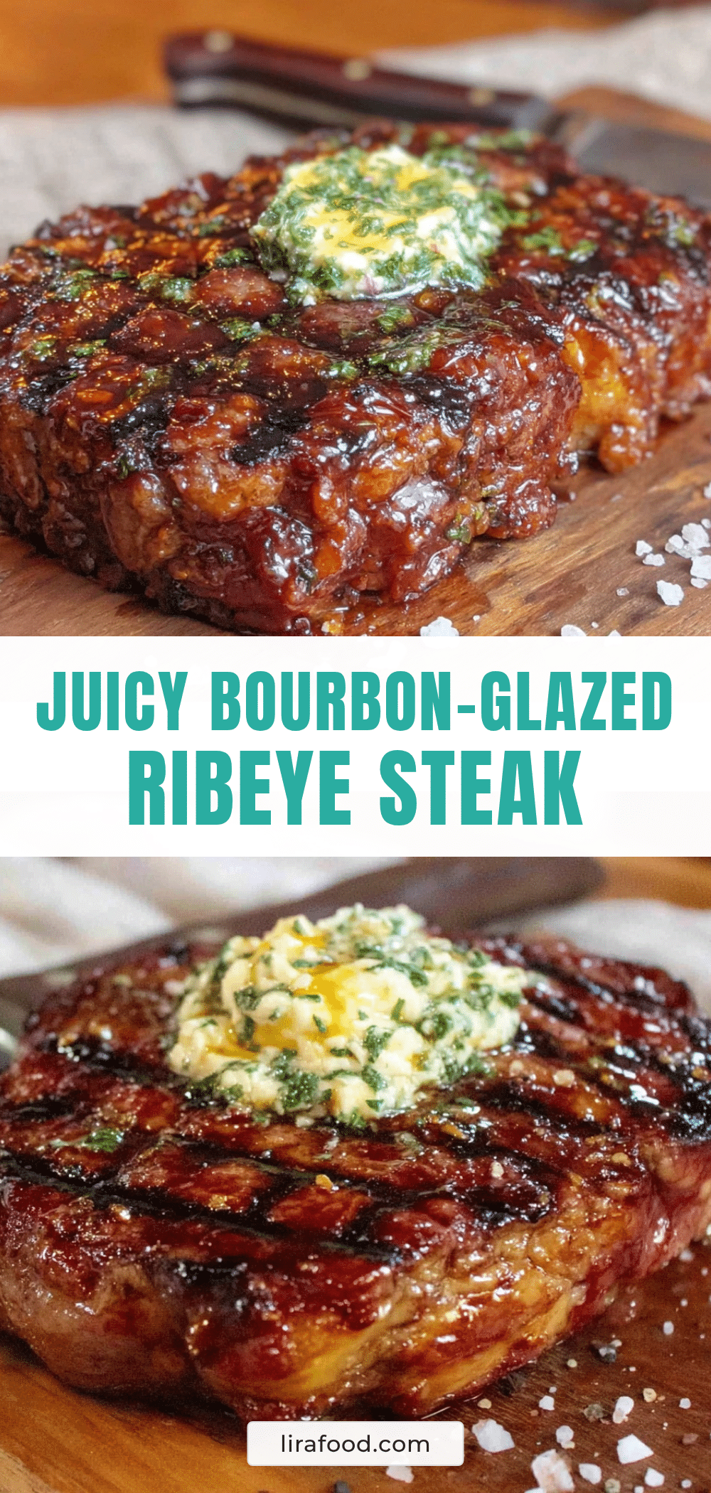bourbon-glazed grilled ribeye recipe