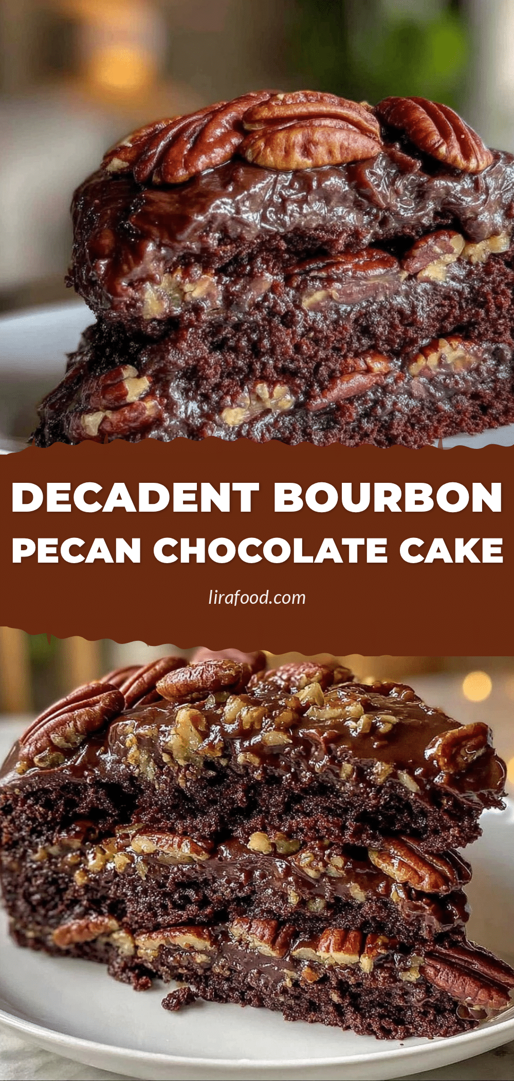 bourbon pecan chocolate layer cake recipe