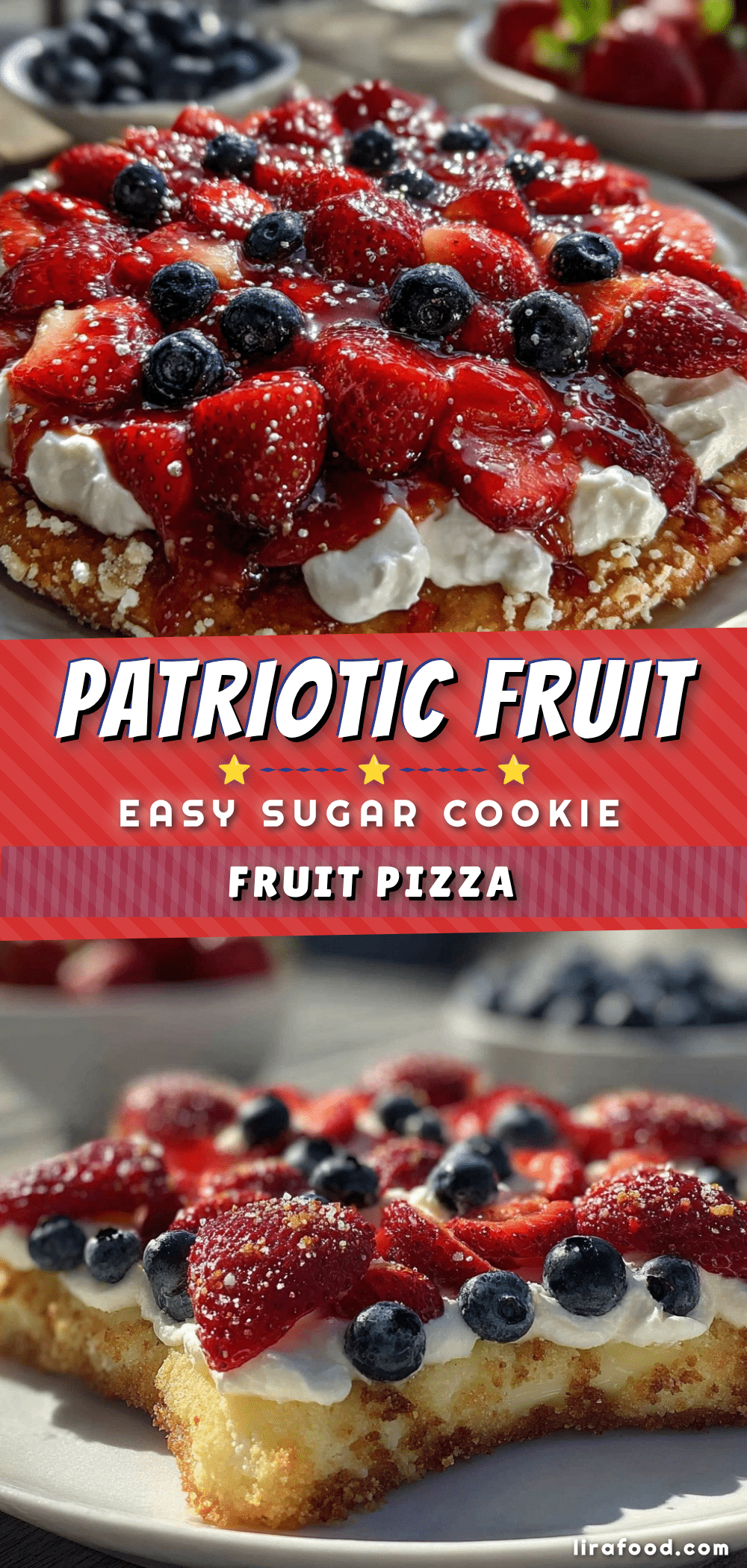 easy patriotic fruit pizza recipe