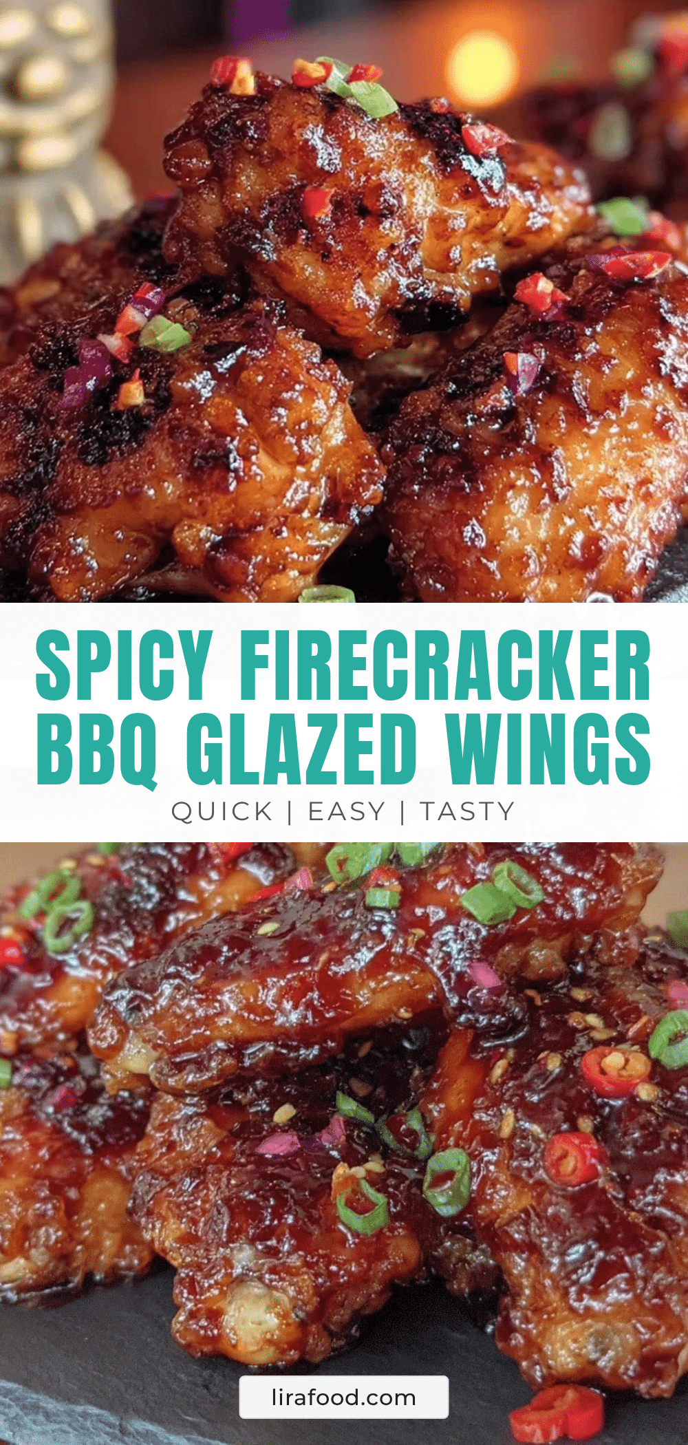 firecracker bbq glazed chicken wings recipe