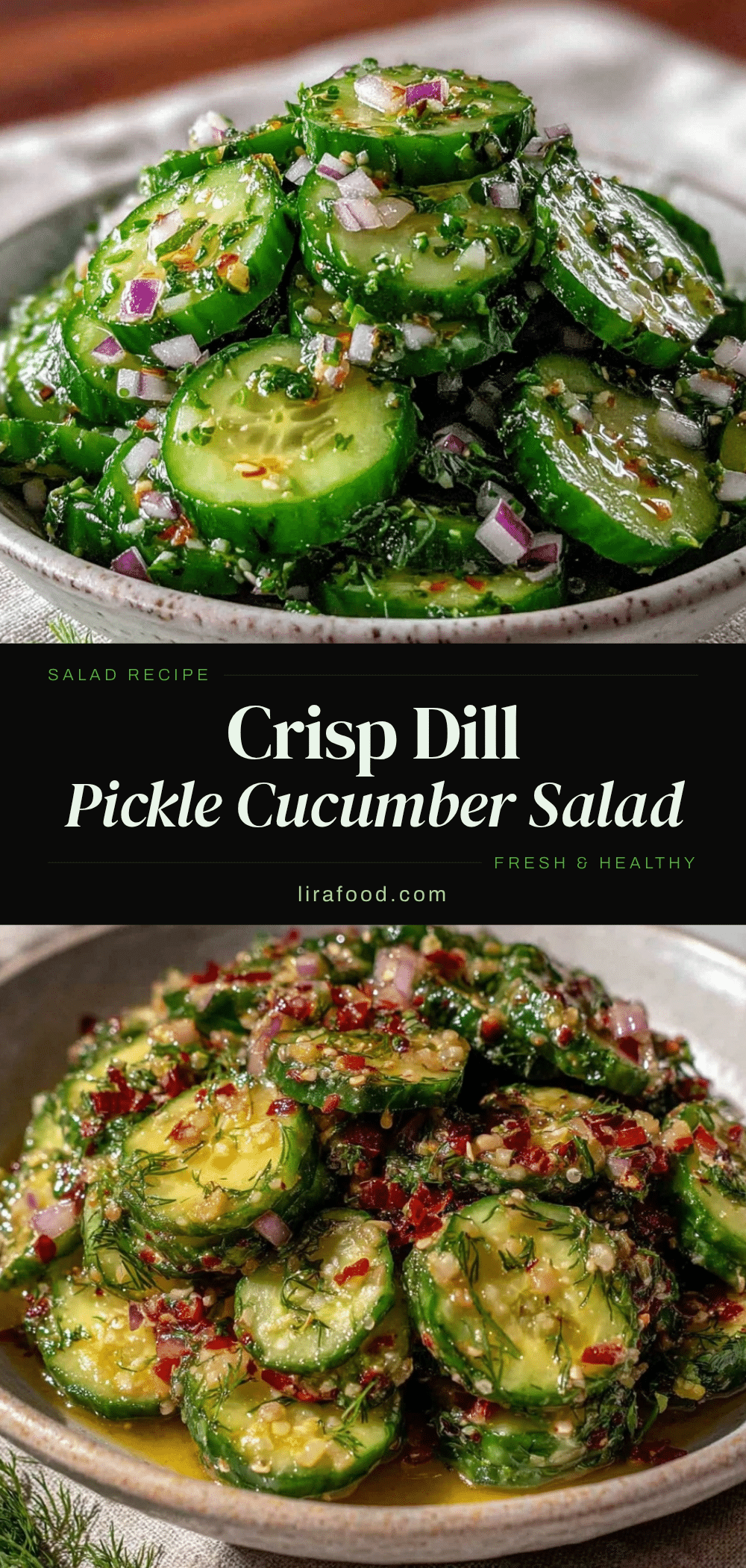 fresh dill pickle cucumber salad recipe