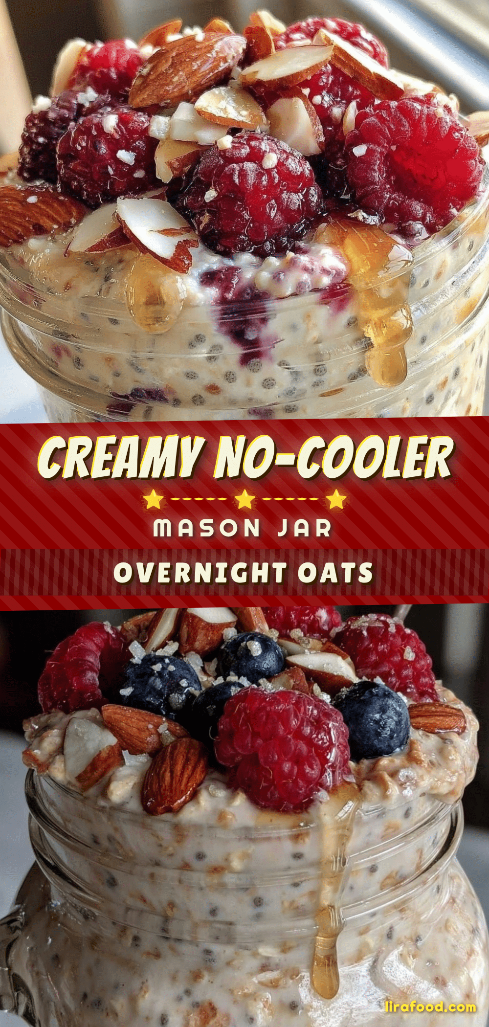 no-cooler mason jar overnight oats recipe
