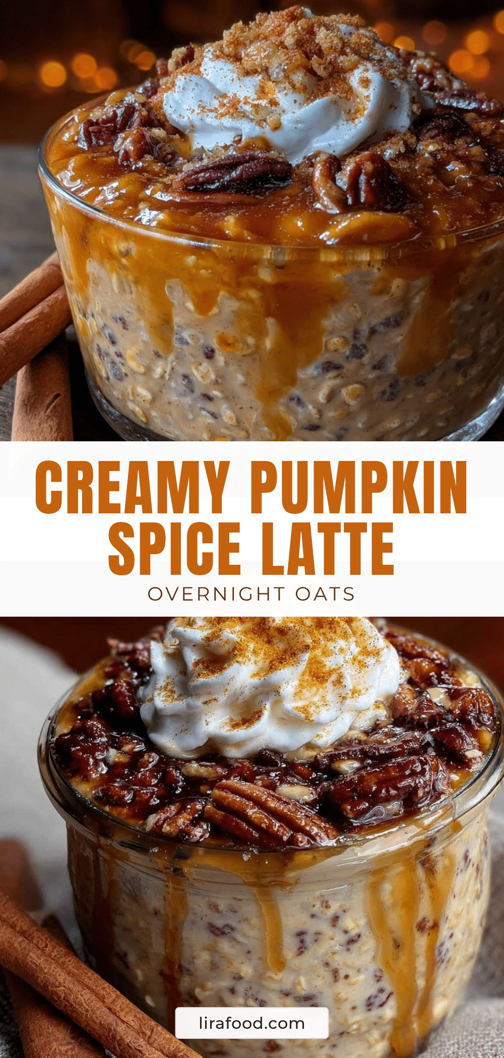 pumpkin spice latte overnight oats recipe