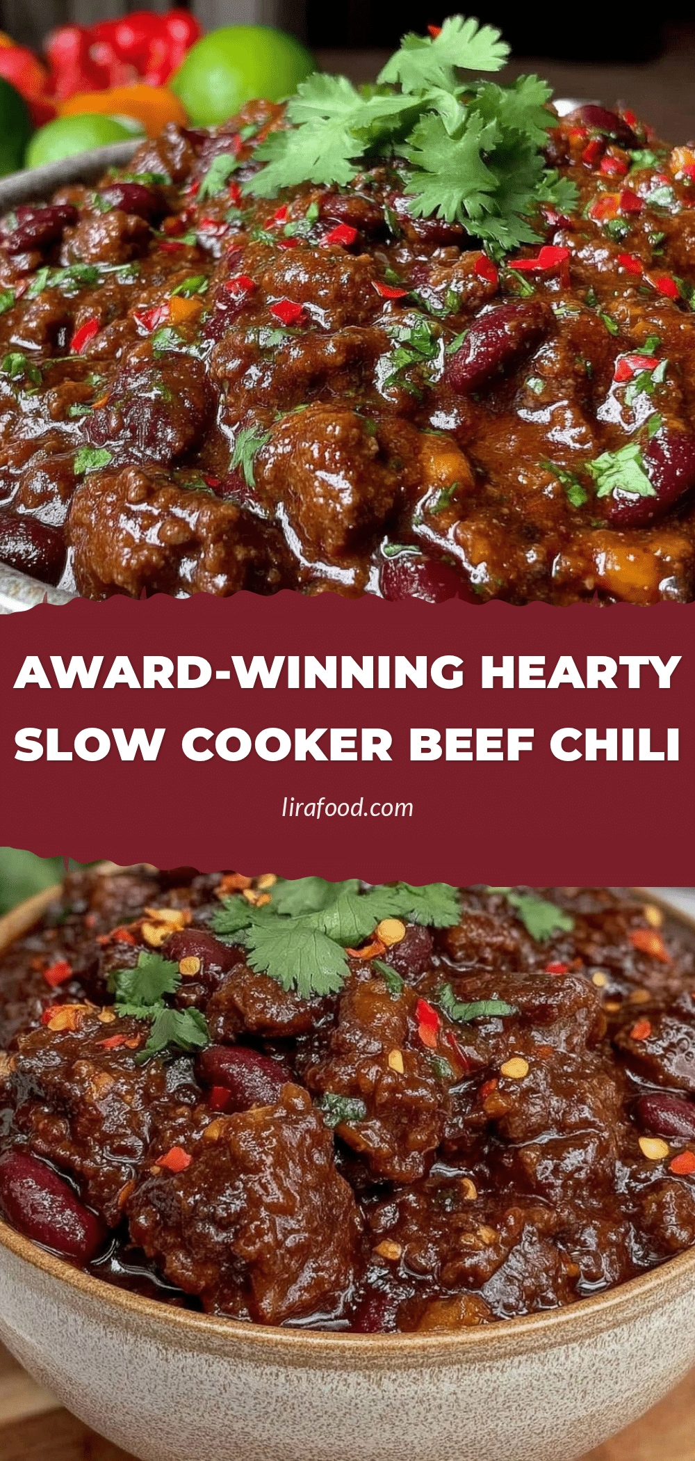 slow cooker beef chili recipe