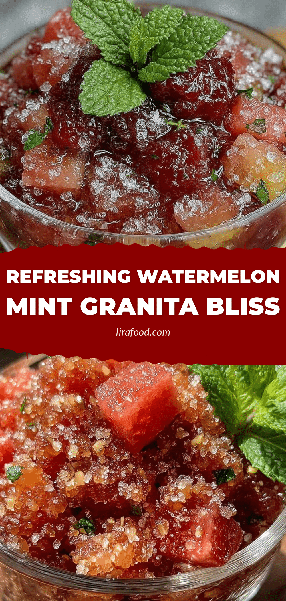 watermelon-mint granita recipe