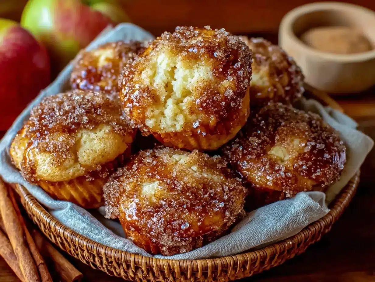 apple cider donut muffins preparation steps