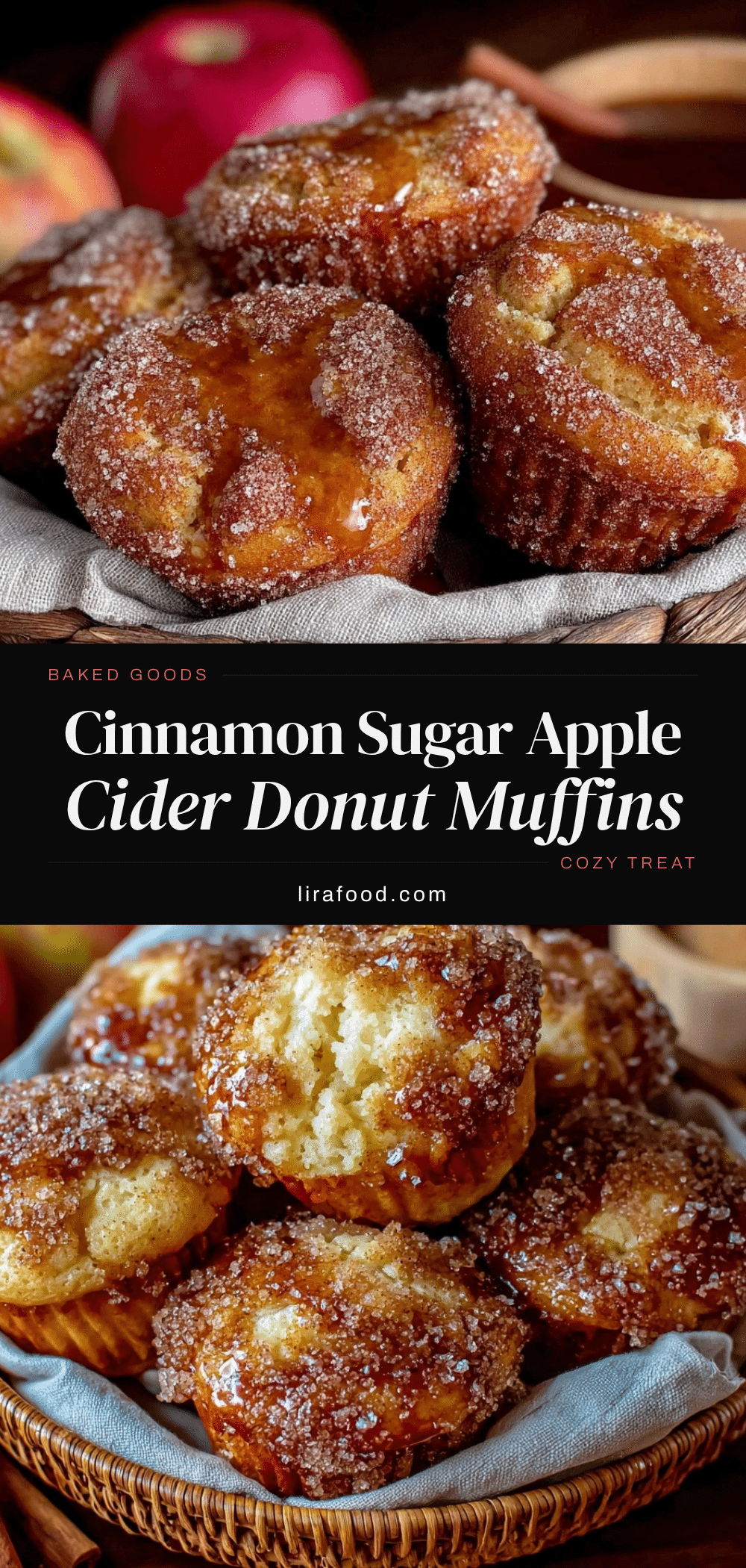 apple cider donut muffins recipe