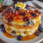 blueberry buttermilk pancakes - featured image