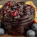 blueberry peach jam - featured image